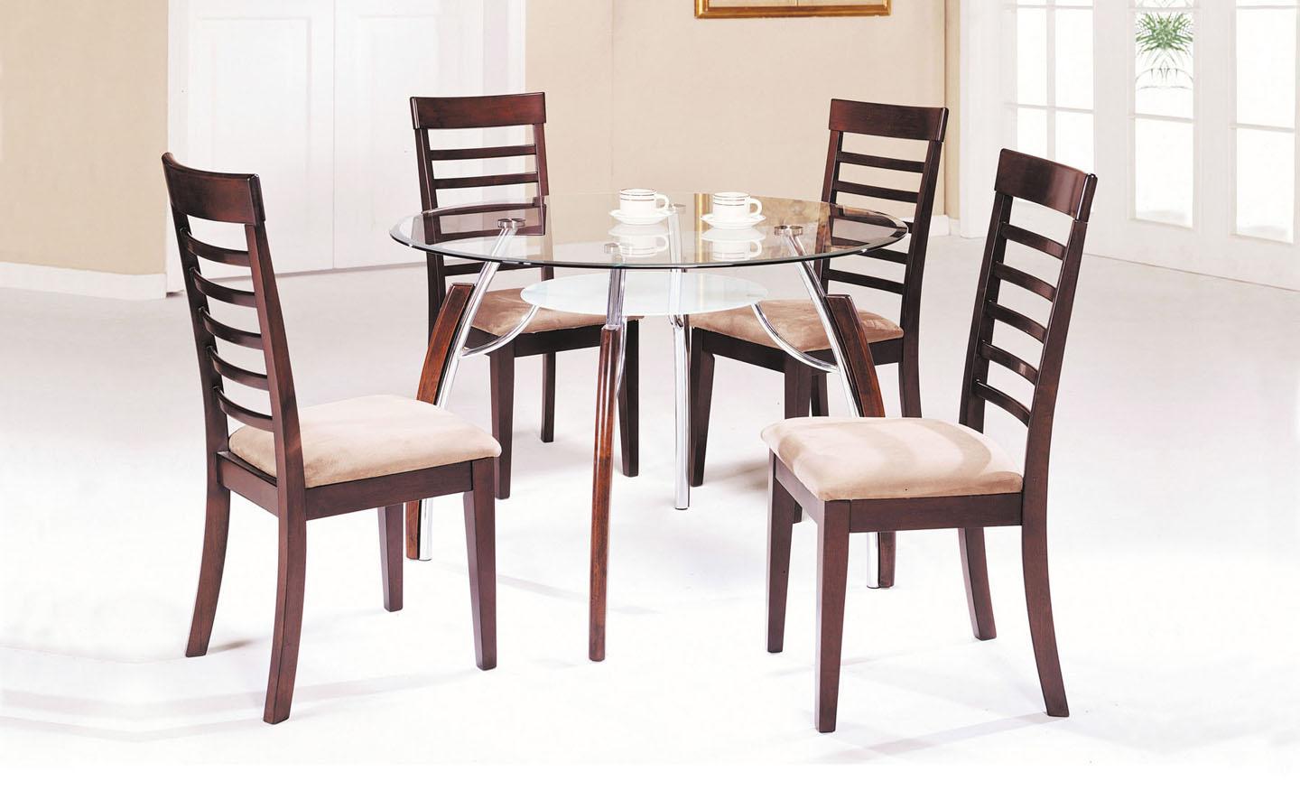 Acme Furniture Martini 08185 Kit Casual Contemporary Glass Dining Table Corner Furniture Kitchen Tables