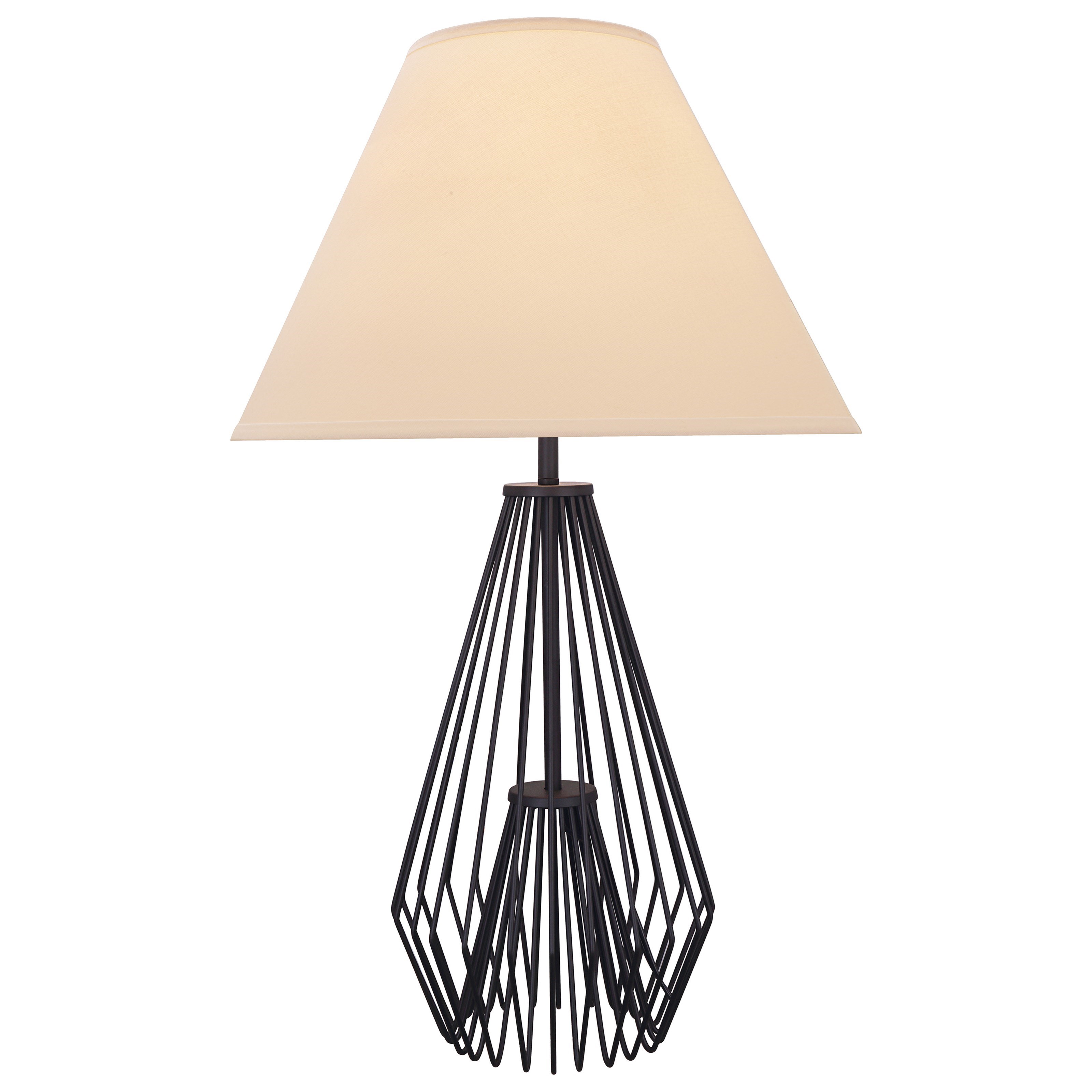 Acme Furniture Masumi 40240 Contemporary Table Lamp With Black Finish Metal Base Corner Furniture Table Lamps