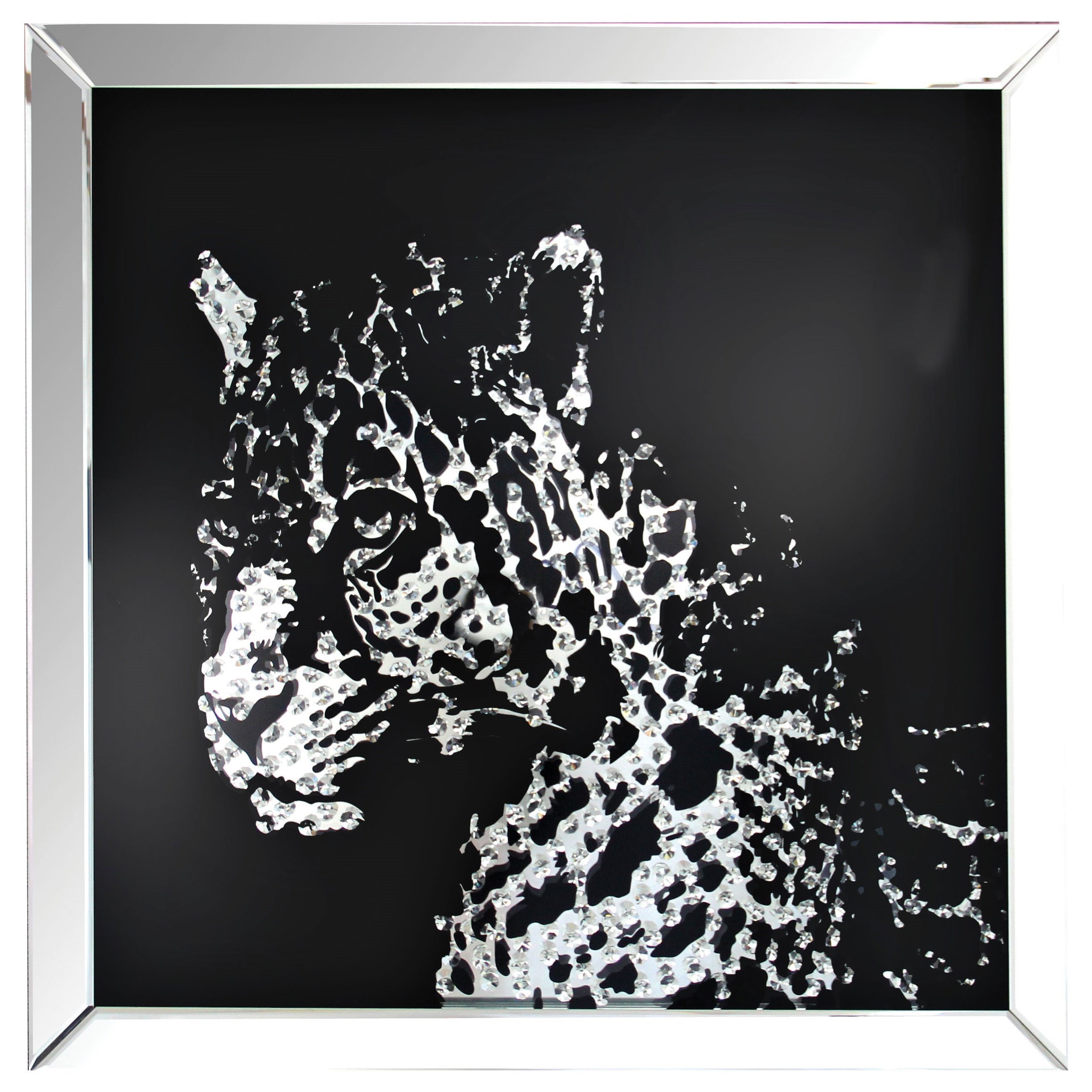 Acme Furniture Nevina Crystal Leopard Wall Art Dream Home