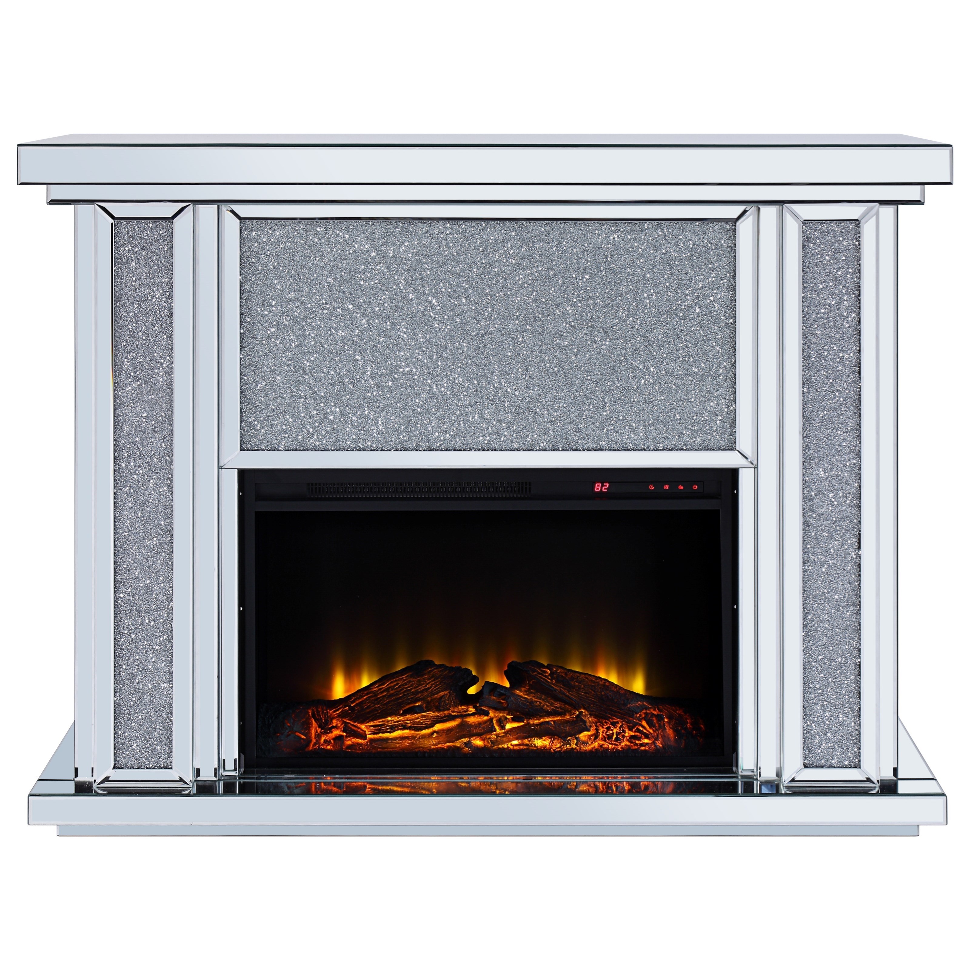 Acme Furniture Nowles 90457 Glam Fireplace Corner Furniture