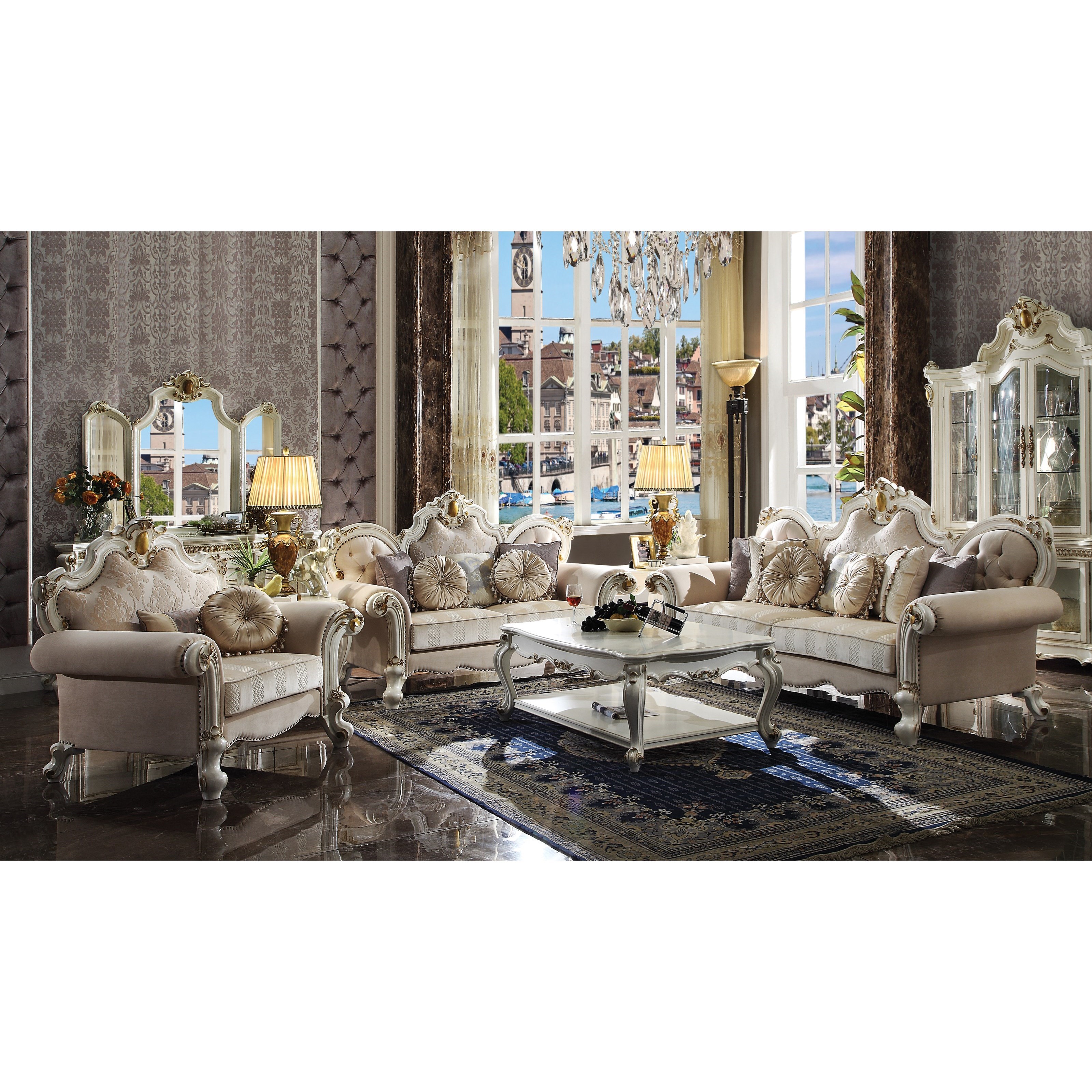 Acme Furniture Picardy Living Room Group Del Sol Furniture Stationary Living Room Groups