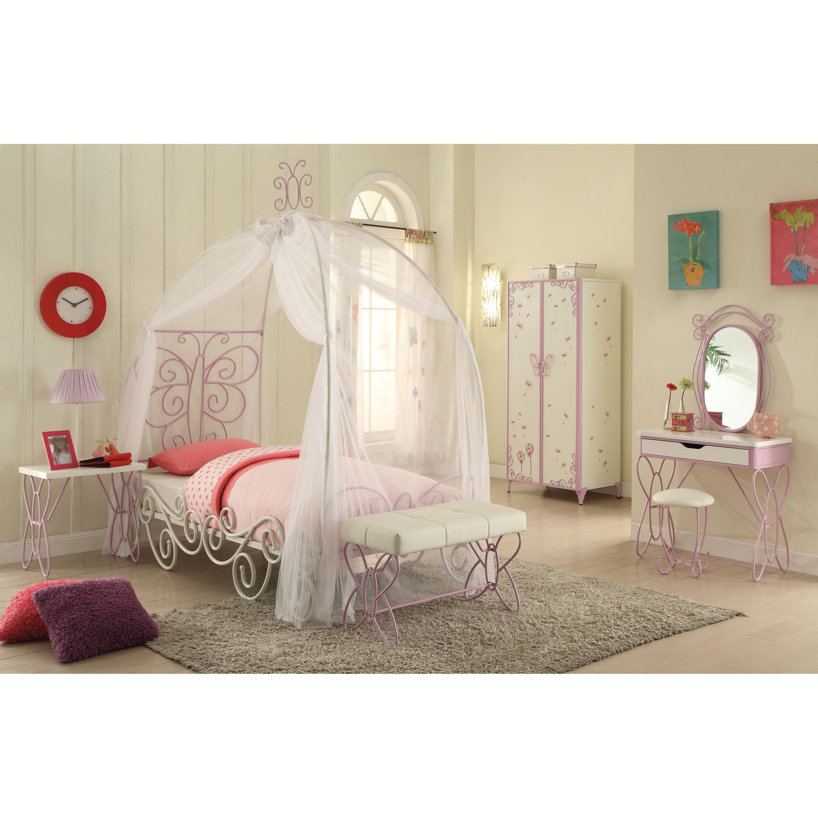 priya twin canopy bed