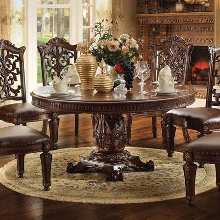 Acme Furniture Vendome 62020 72 inch Round Single Pedestal Dining ... Acme Furniture Vendome 62020 72 inch Round Single Pedestal Dining ...