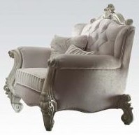 Acme Furniture Versailles French Provincial Ivory Chair W Tufted