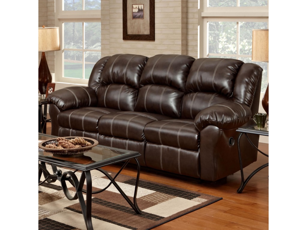 1000 Reclining Sofa With Pub Back Saddle Sching By Affordable Furniture At Wil