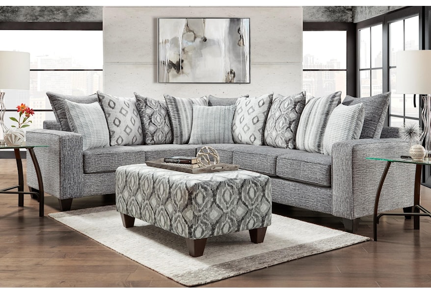 Affordable Furniture 5850 Sectional 5851 52 2pc Sectional Two
