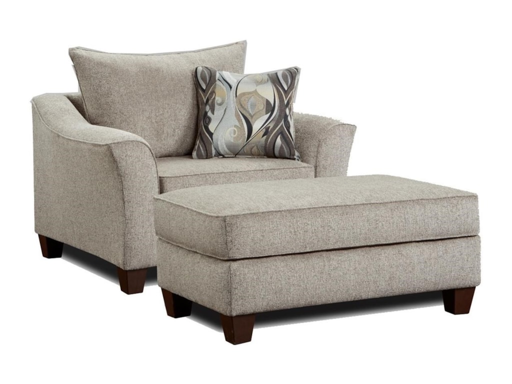 Affordable Furniture 7700 Chair And A Half With Ottoman Colder S Affordable Furniture 7700chair And Ottoman Set