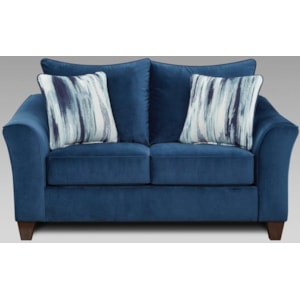 Affordable Furniture 7700 104 12258 2 Contemporary Loveseat With Flared Arms Furniture Fair North Carolina Loveseats