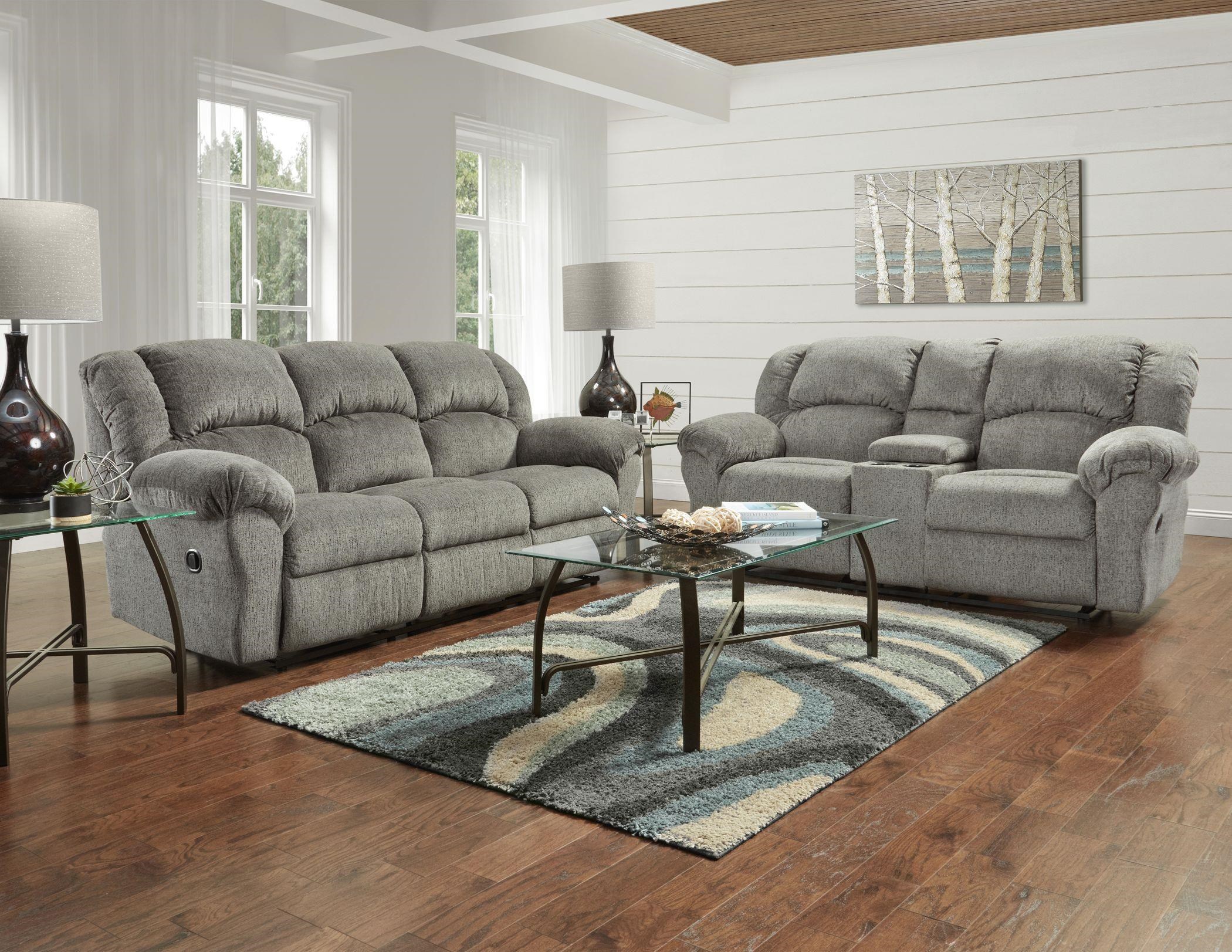 grey reclining sectional couch