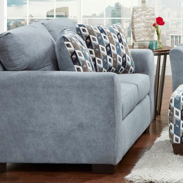 Affordable Furniture Cosmopolitan 3900 Transitional Loveseat With Flared Arms Wilcox Furniture Loveseats