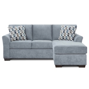 Affordable Furniture Cosmopolitan 3900 Transitional Sofa With Chaise And Flared Arms Wilcox Furniture Sectional Sofas