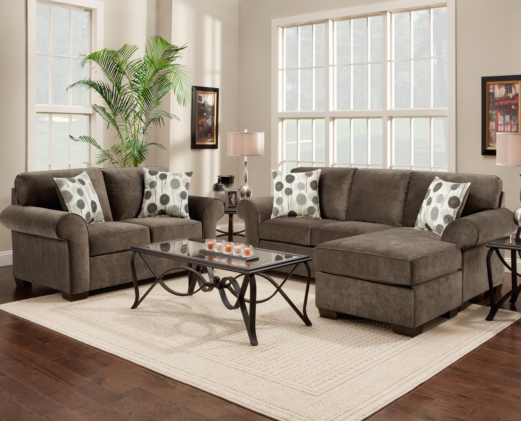 Affordable Furniture Elizabeth Stationary Living Room Group