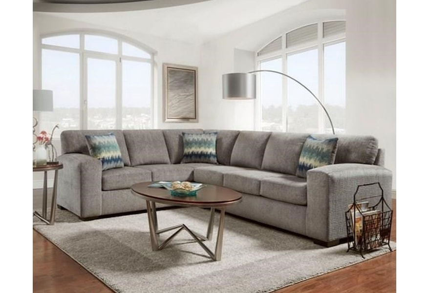 Affordable Furniture Silverton Pewter Sectional Two Piece Silverton Pewter Sectional Two Piece