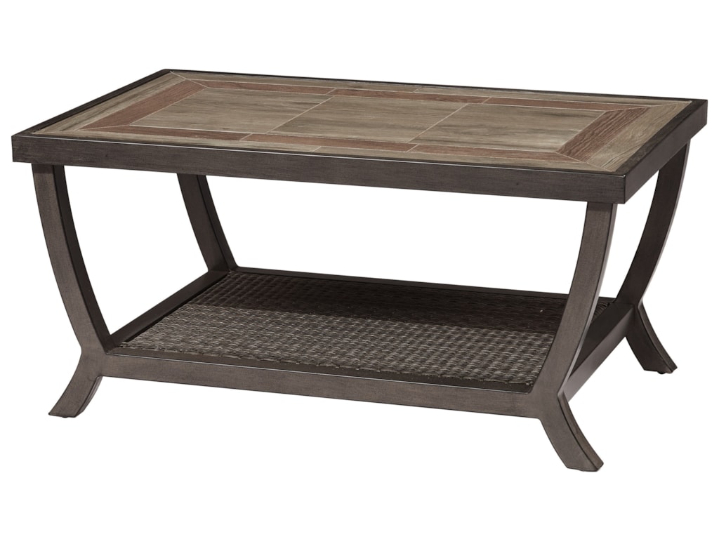 Alfresco Sunstone Contemporary Coffee Table With Porcelain Top Alfresco Sunstonecoffee Table