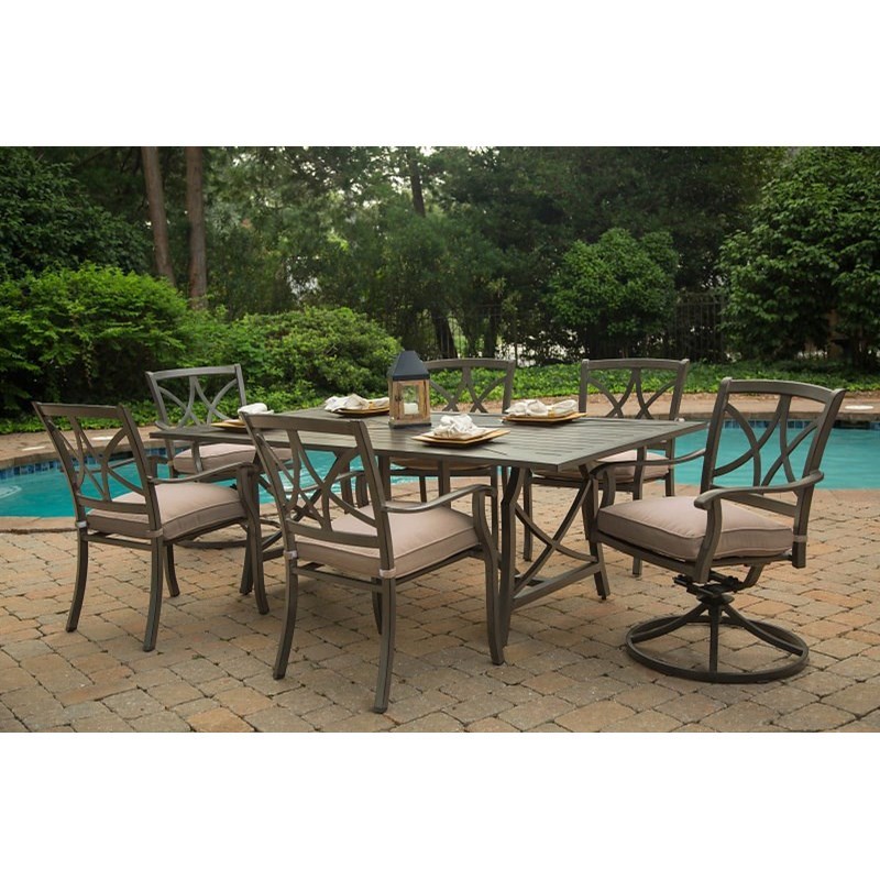 Apricity Outdoor Davenport Dining Table With Trestle Base And Slat Top Find Your Furniture Outdoor Dining Table