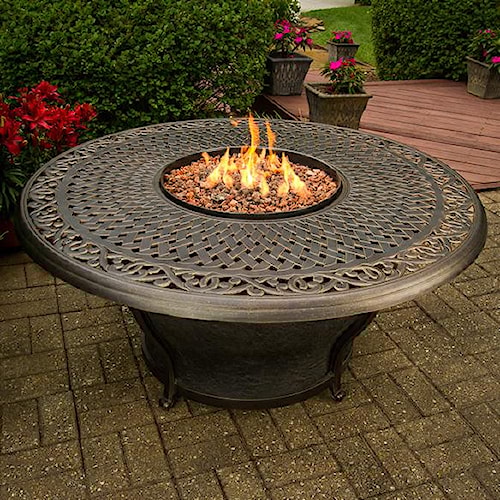 Agio Fire Pits Cast Aluminum Charleston Pit Westrich Agio Fire Pits Cast Aluminum Charleston Pit