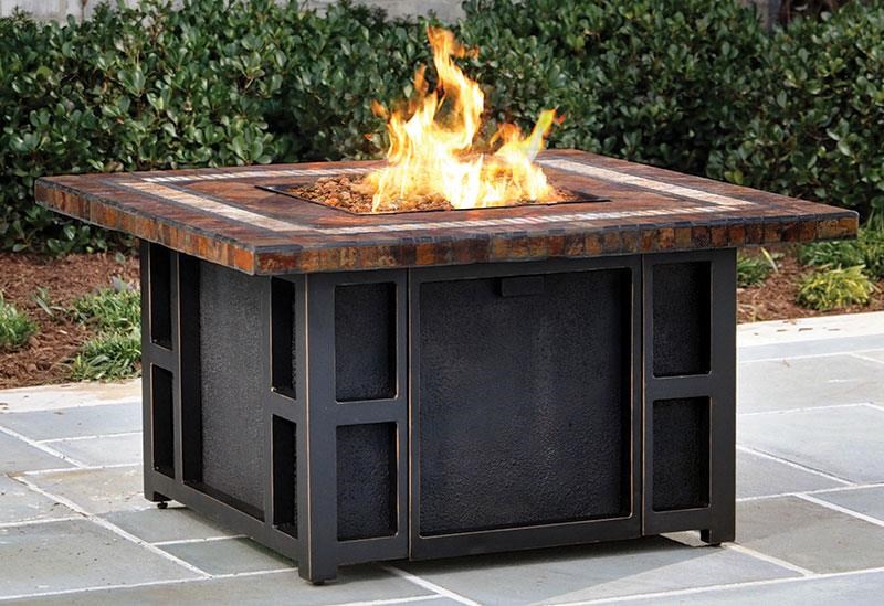 Agio Fire Pits Springfield Slate Gas Fire Pit Westrich Furniture