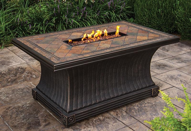 Agio Fire Pits Vienna 32 X 52 Rectangular Fire Pit Westrich