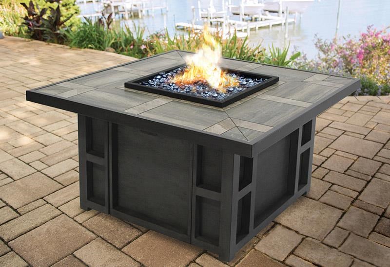 Agio Fire Pits Clayton 44 Square Fire Pit Westrich Furniture