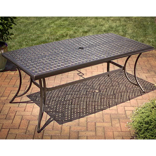 Agio Heritage 72 X 38 Rectangular Alumicast Outdoor Dining Table Home Outdoor Dining Table Agio Heritage Rectangular 72