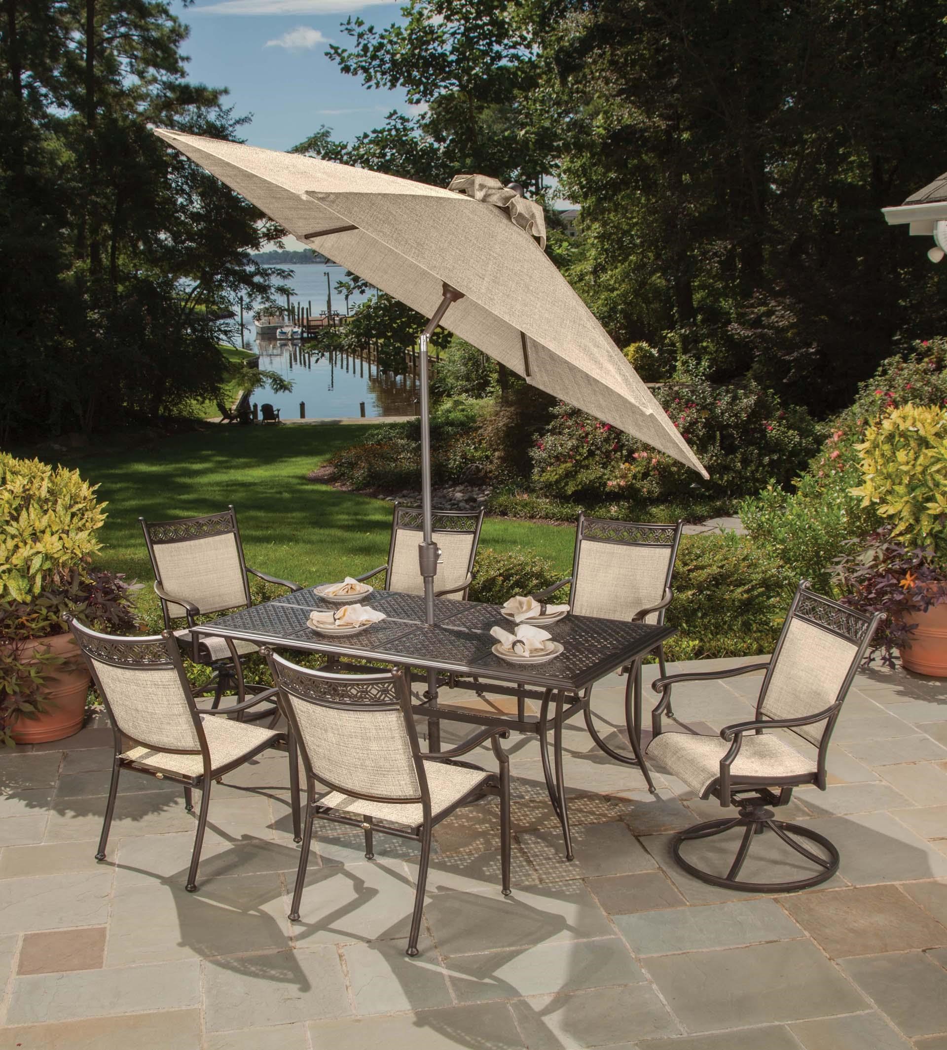 Agio Manhattan Cast Header Sling Dining Chair Johnny Janosik