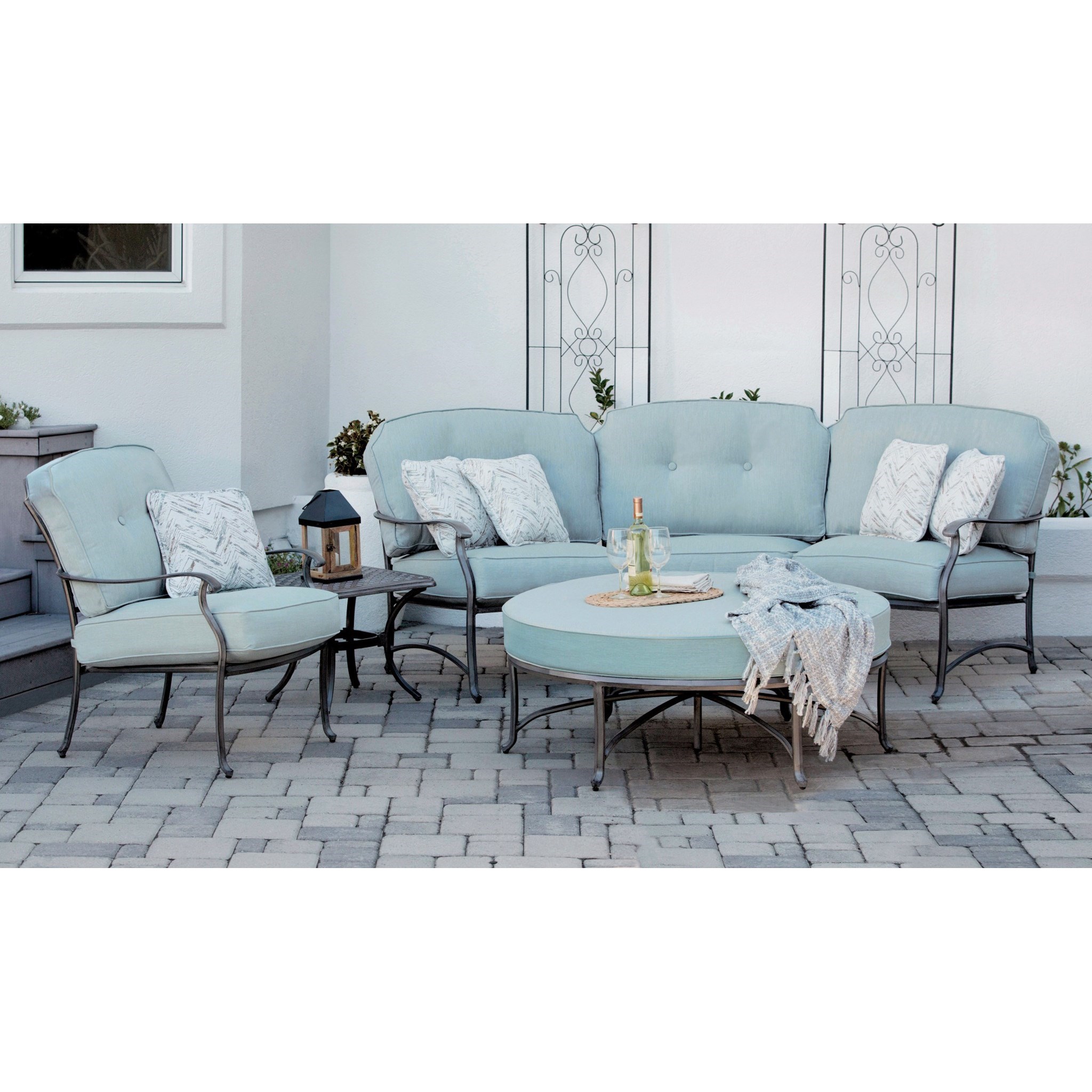 Apricity Outdoor Melbourne By Agio Outdoor Semi Round 3 Seat