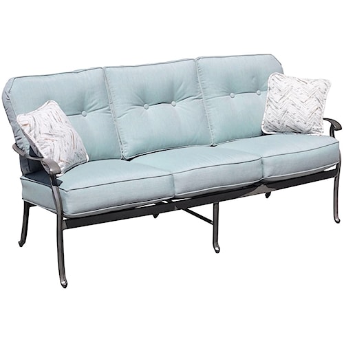 Agio Melbourne By Outdoor Sofa With Curved Track Arms Agio Melbourne By Outdoor Sofa With Curved Track Arms