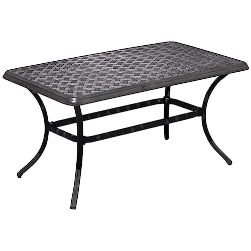 Agio Melbourne By Outdoor Coffee Table With Stamp Patterned Top Agio Melbourne By Outdoor Coffee Table With Stamp Patterned Top