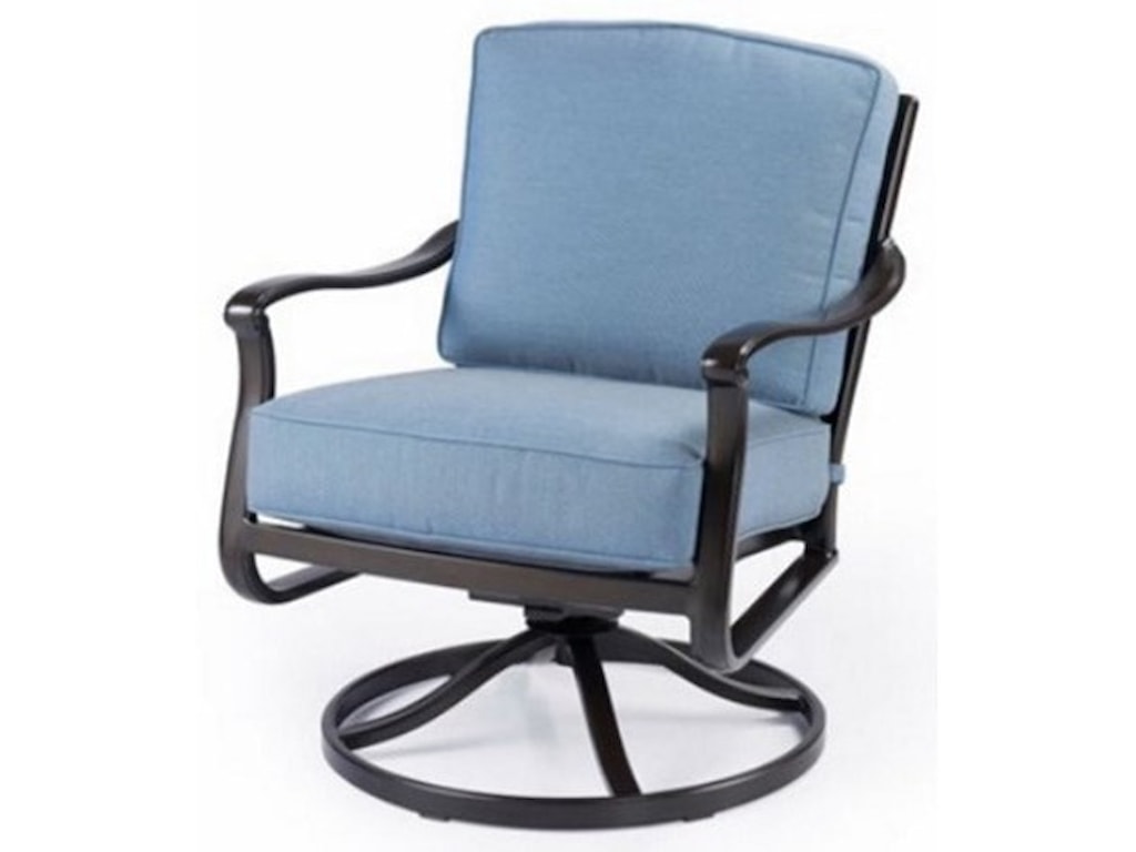 Agio Parkdale Acv03001p01 Transitional Swivel Rocker Outdoor Arm Parkdale Transitional Swivel Rocker Outdoor Arm Chair With Cushions By Agio