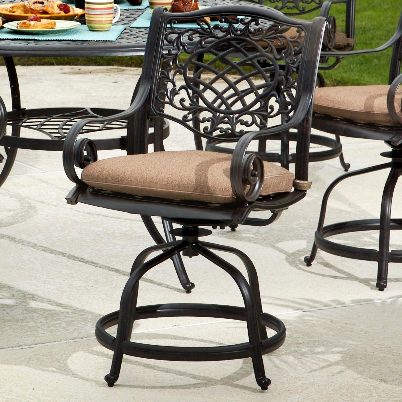 Agio Rochester Outdoor Alumicast Balcony Gathering Height Swivel