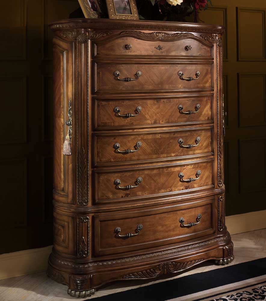 Michael Amini Cortina Cherry Six Drawer Chest Hudson S Furniture