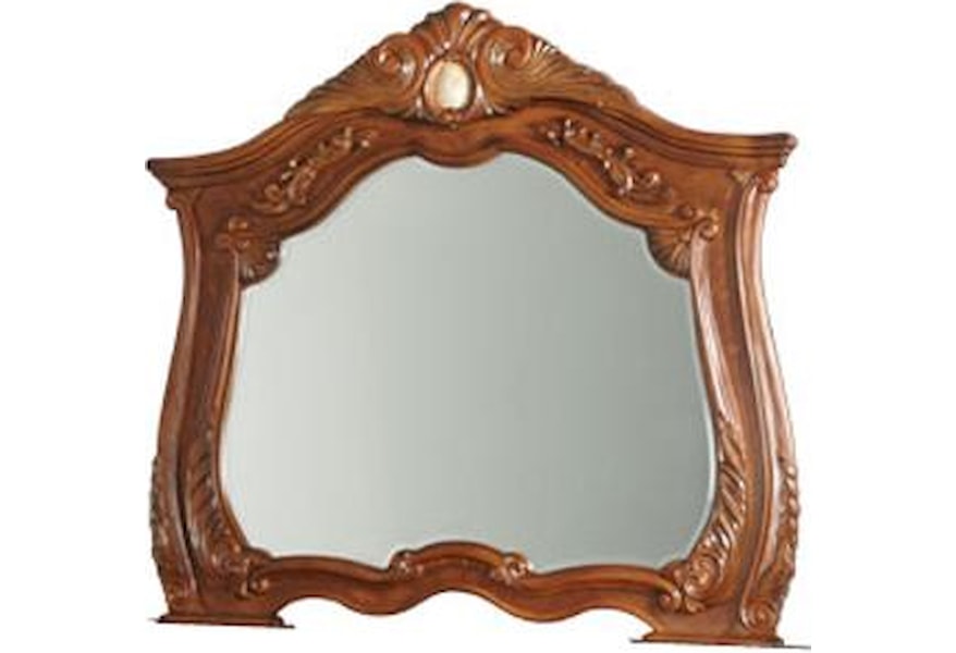 Michael Amini Cortina Nf65060 28 Shapely Landscape Dresser Mirror