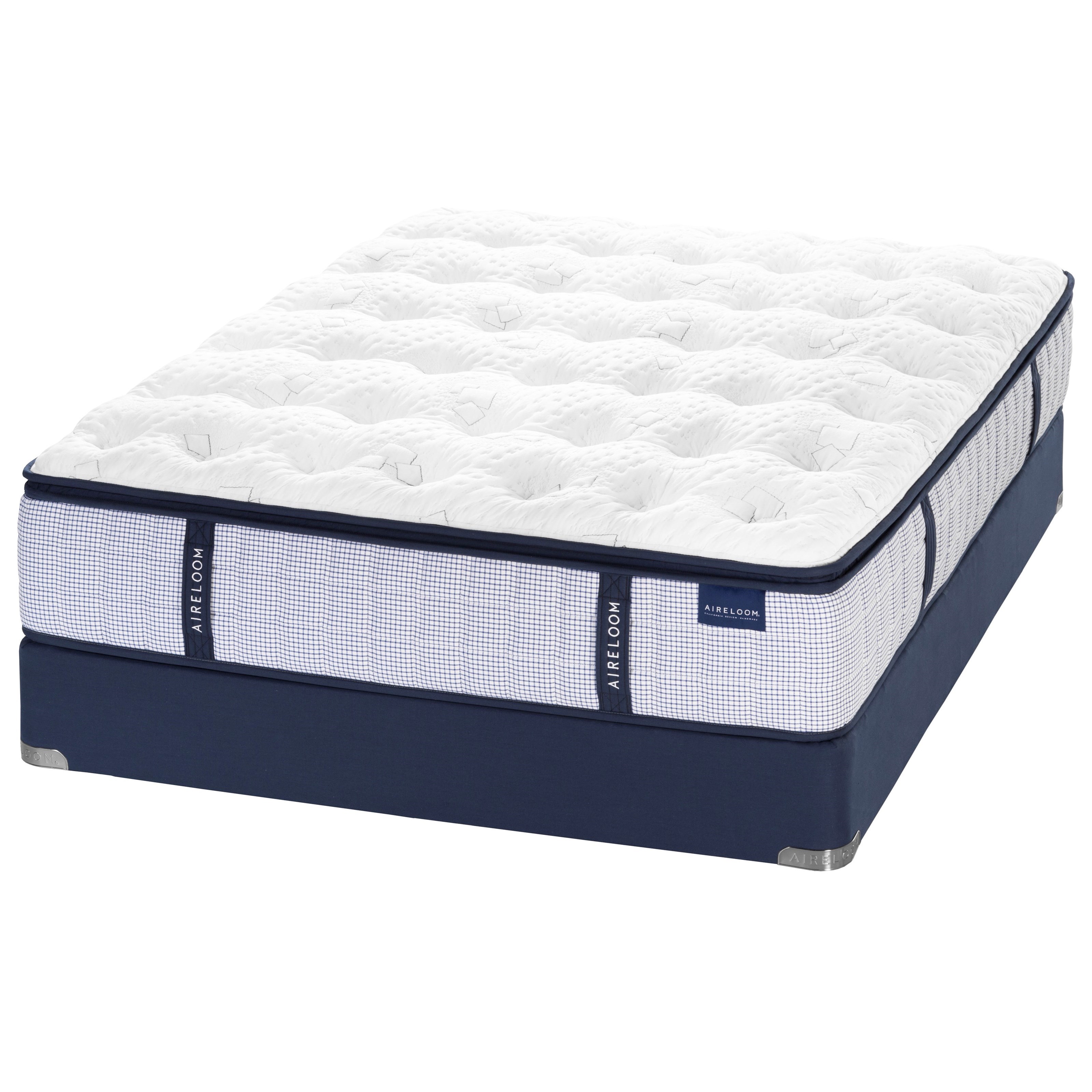 Aireloom Bedding Eureka Plush Pillowtop 9292640 K 2xsfgfndtn Txl King Plush Handmade Coil On Coil Luxury Mattress And V Shaped Semi Flex Grid Foundation Hudson S Furniture Mattress And Box Spring Sets