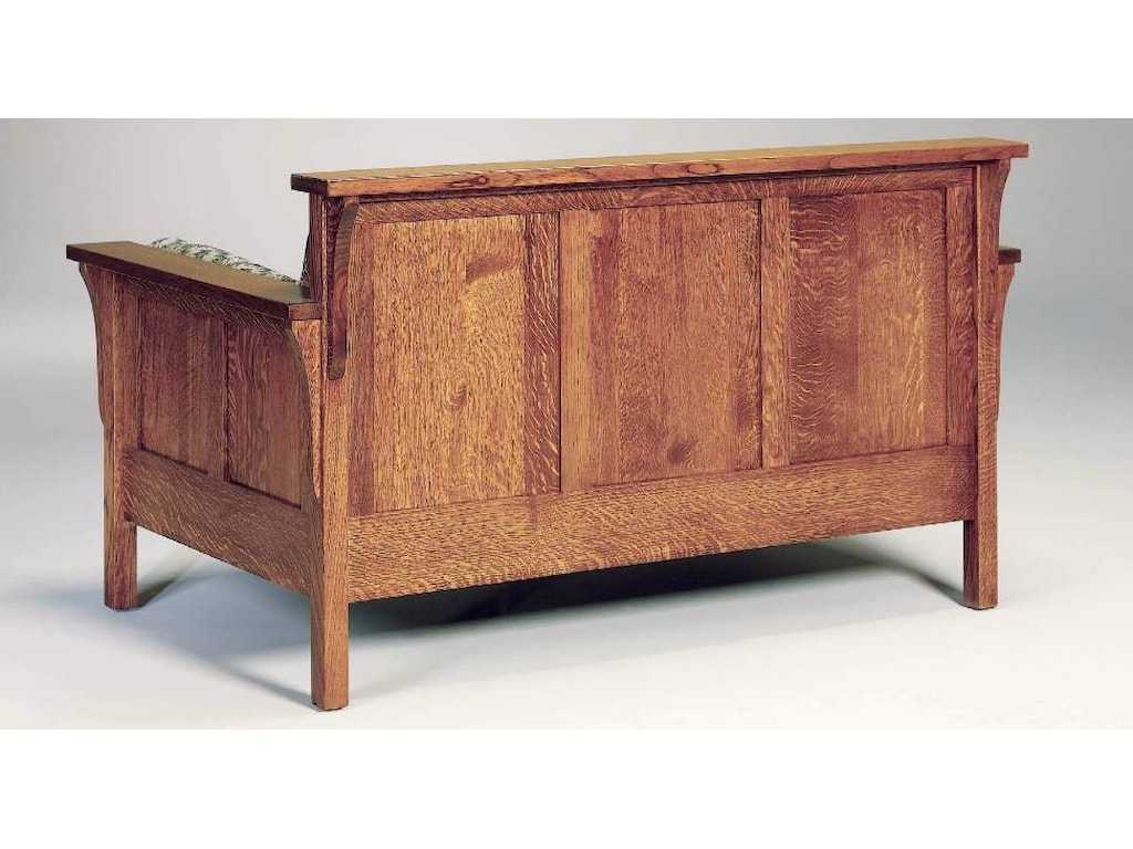 AJ's Furniture Amish UpholsteryHigh Back Mission Loveseat