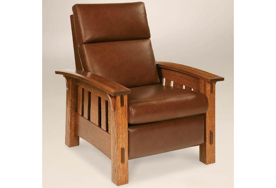 Aj S Furniture Amish Upholstery Mccoy High Leg Mission Recliner