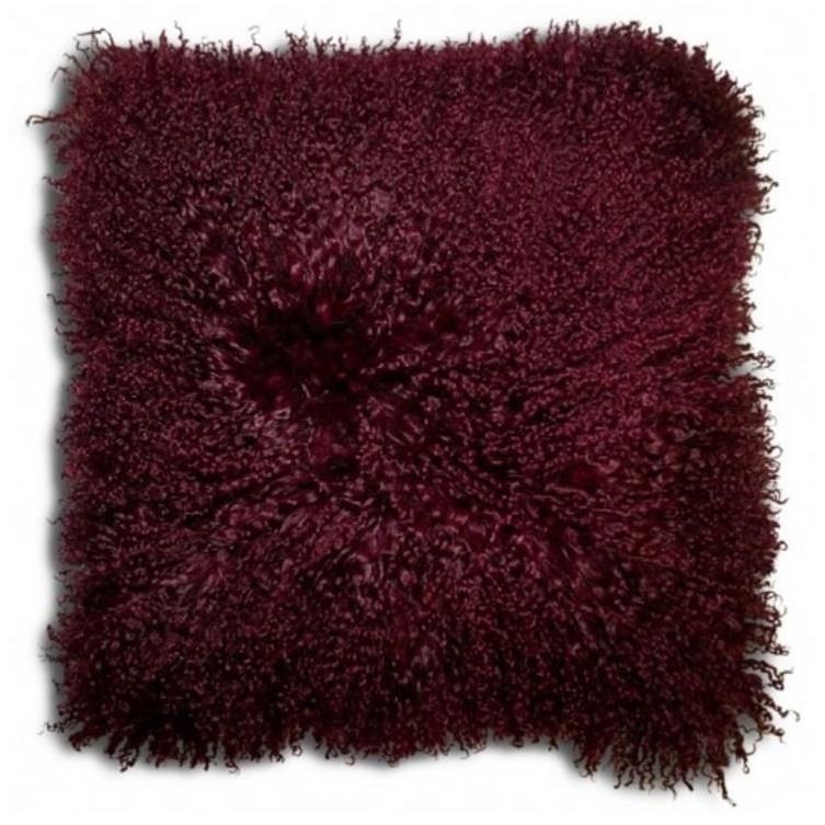 Alamode Home Decorative Cushions Khulan Burgundy 16 Cushion