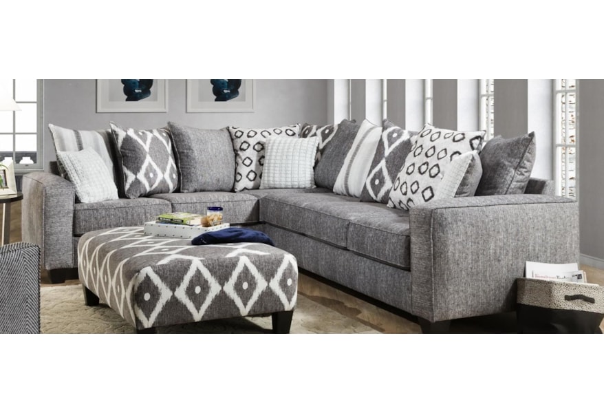 Albany 464 Casual Sectional Sofa With Track Arms A1 Furniture Mattress Sectional Sofas