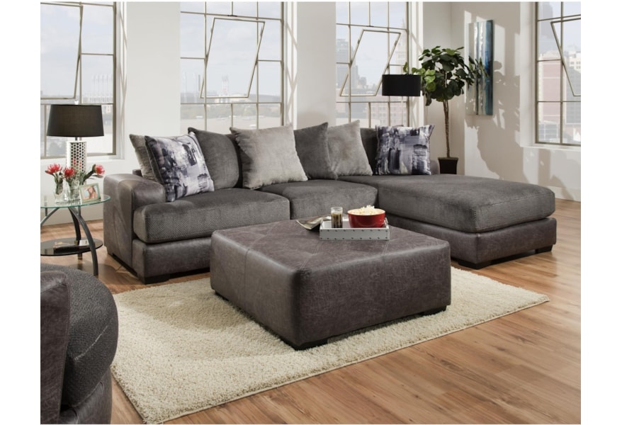 Albany 682 Transitional Sectional Sofa With Chaise A1 Furniture Mattress Sectional Sofas
