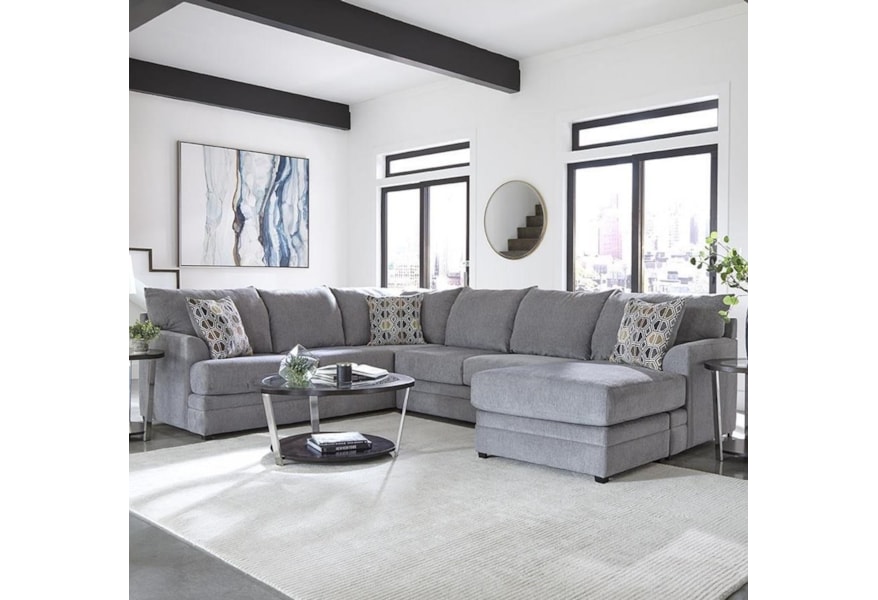 Albany 8622 Casual 2 Piece U Shape Sectional With Chaise A1 Furniture Mattress Sectional Sofas