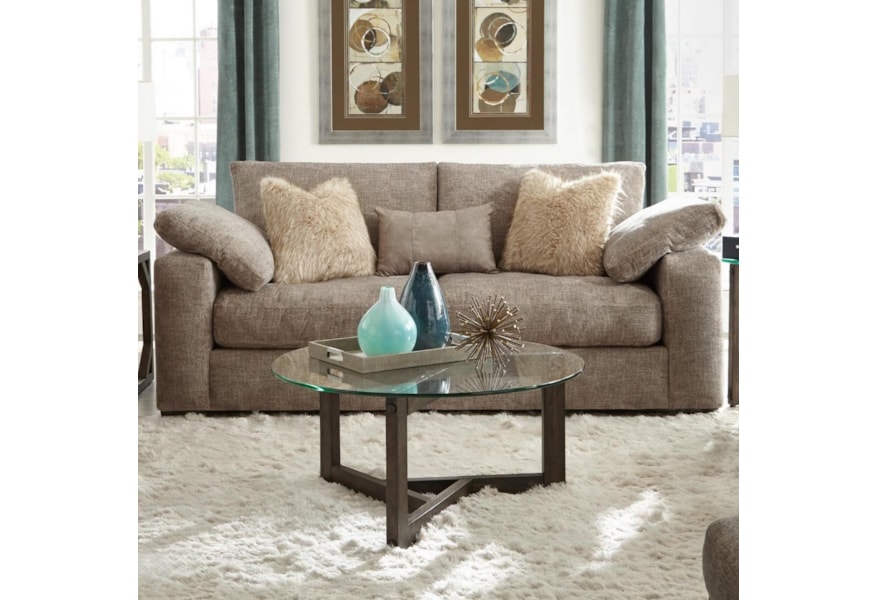 Albany 8668 Casual Contemporary Sofa With Angled Pillow Arms A1 Furniture Mattress Sofas