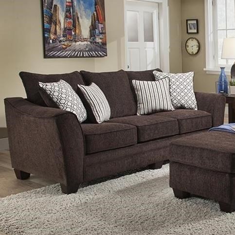 Albany 957 Transitional Sofa With Flared Arms A1 Furniture Mattress Sofas