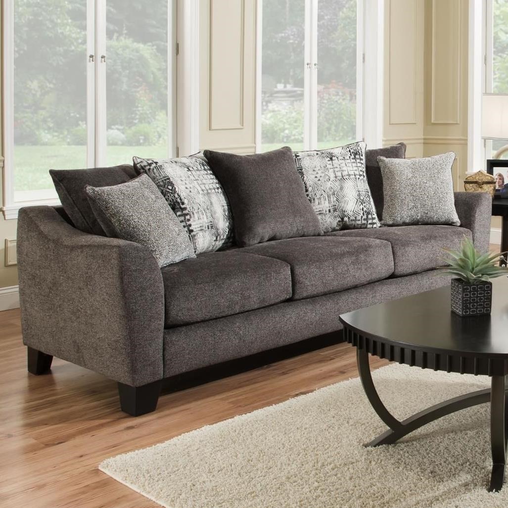 Albany 759 Casual Sofa With Flared Arms A1 Furniture Mattress Sofas