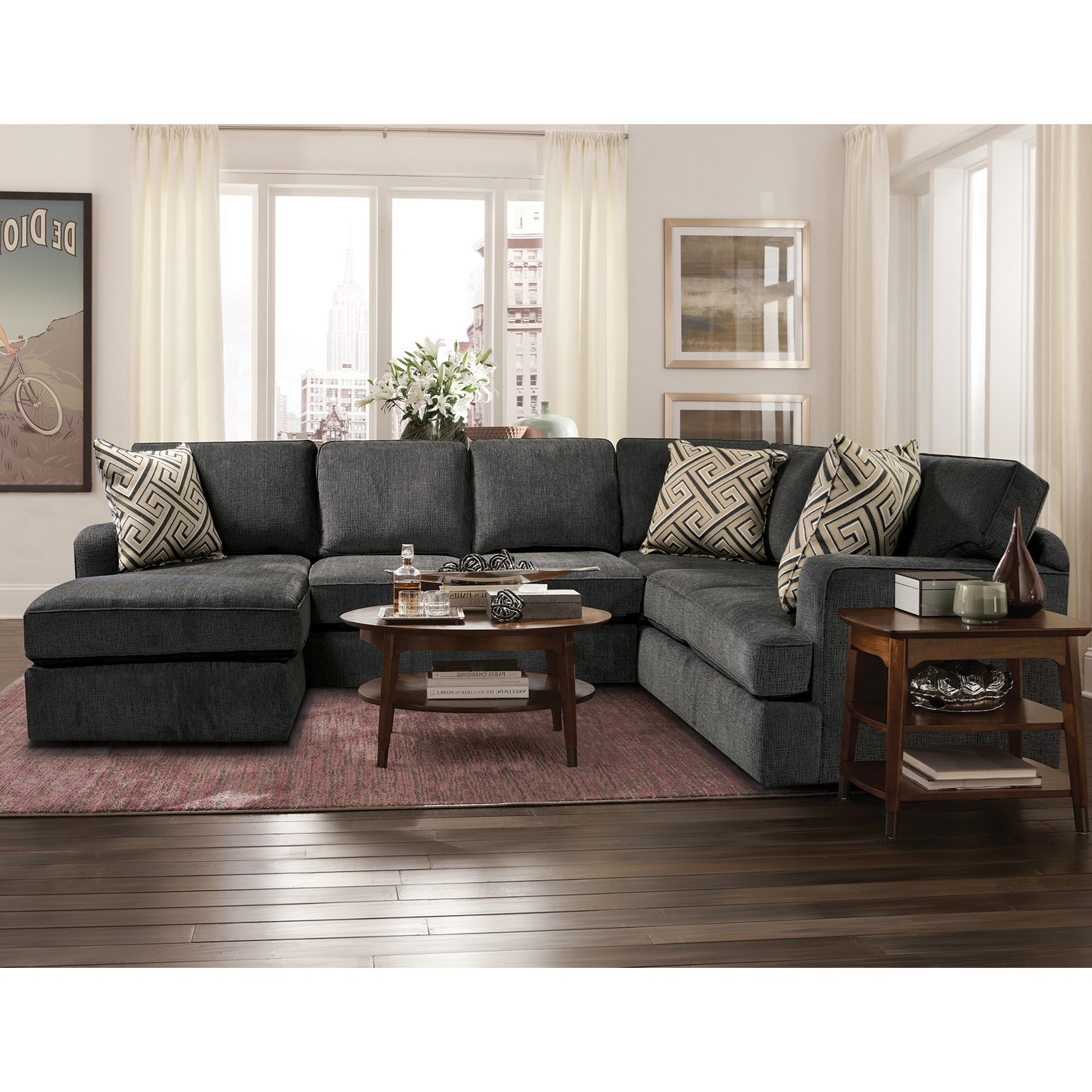 Alexvale V4r0 Casual 3 Piece Sectional Northeast Factory Direct