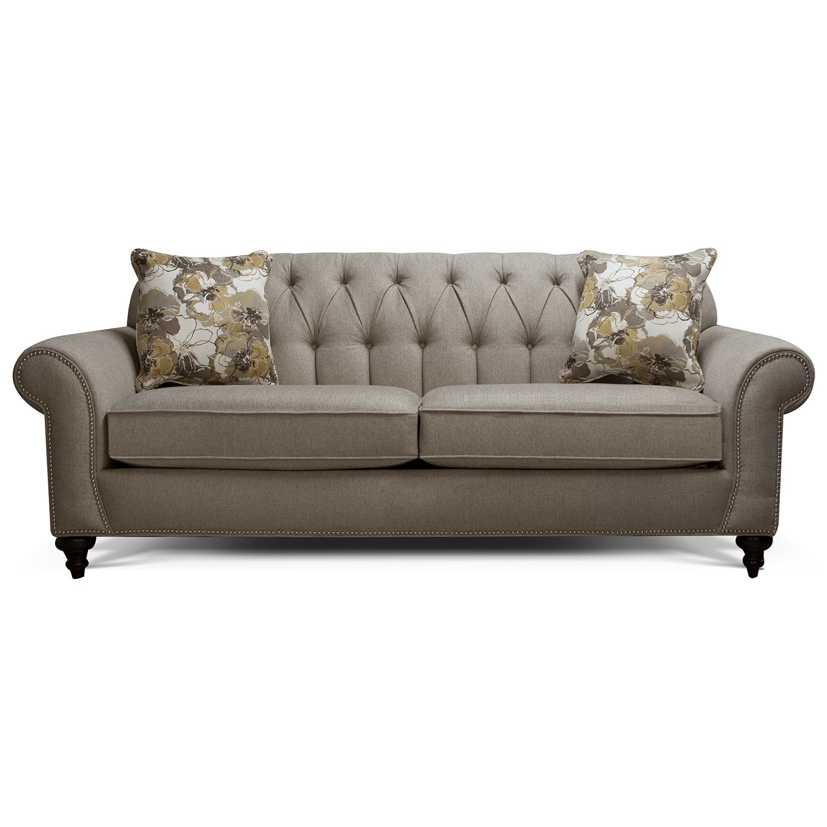 Alexvale V570 V575 Sofa With Button Tufted Back Northeast Factory Direct Sofas
