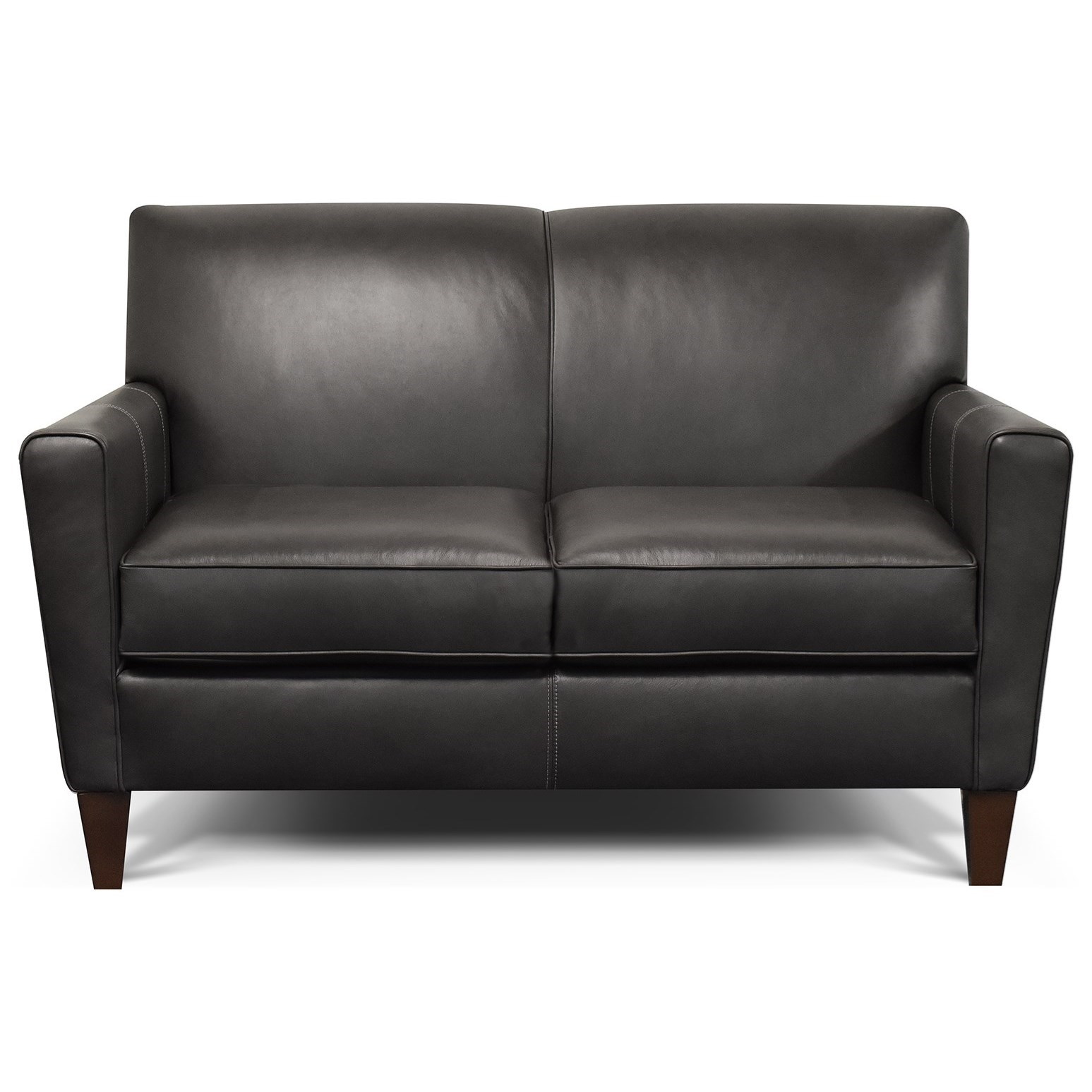 Alexvale V620 Contemporary Leather Loveseat Turk Furniture Loveseats