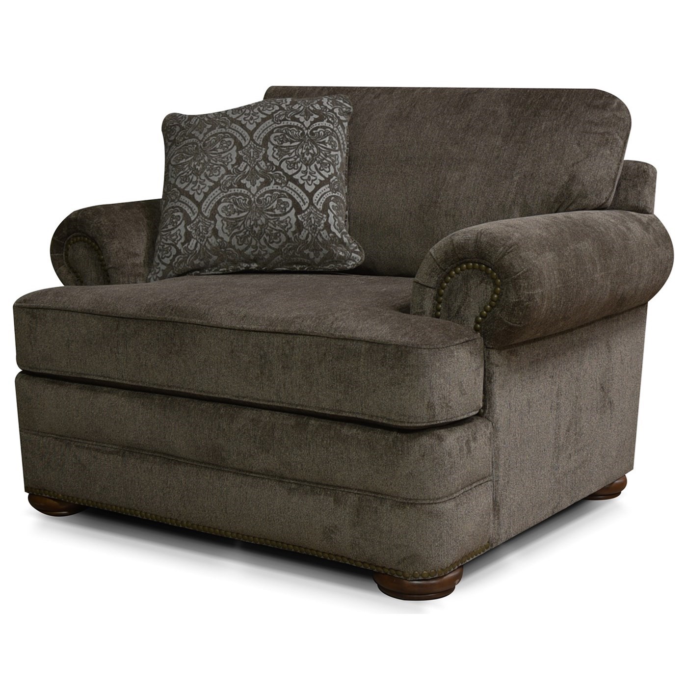 Alexvale V6m0 Chair And A Half With Nailhead Trim Steger S Furniture Chair A Half