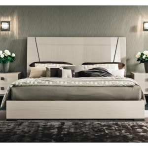 Alf Italia Mont Blanc Queen Low Profile Bed With Wood Headboard Stoney Creek Furniture Platform Beds Low Profile Beds