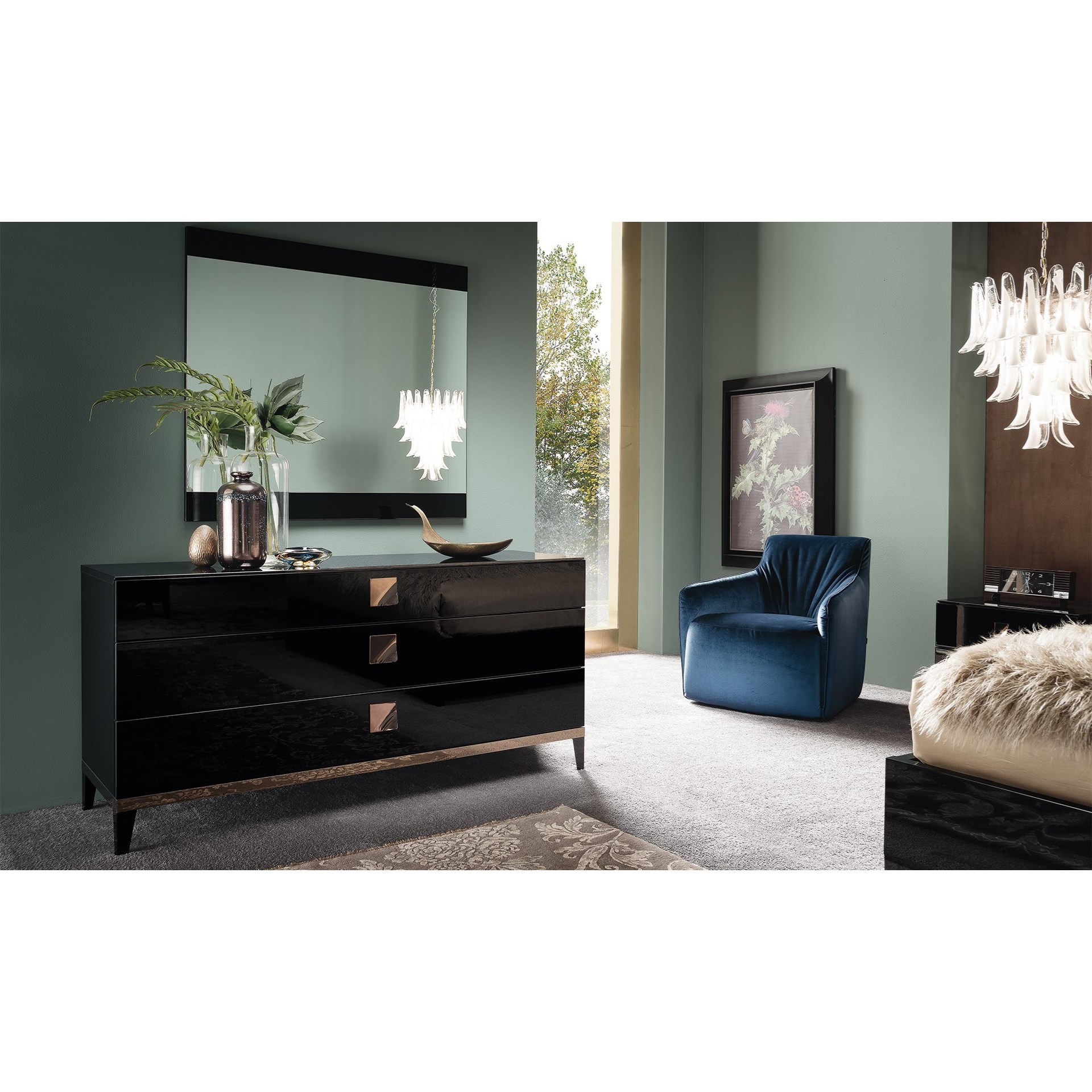 Alf Italia Mont Noir 3 Drawer Dresser Homeworld Furniture Dressers