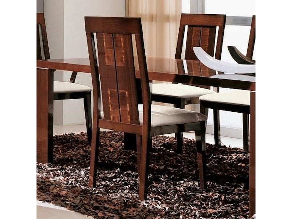 Alf Italia Pisa Dining Side Chair With Upholstered Seat Stoney Alf Italia Pisa Dining Side Chair With Upholstered Seat