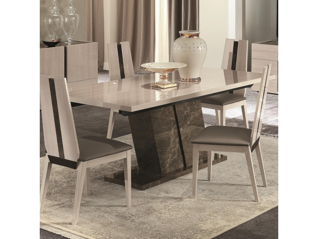 Alf Italia Teodora Pjte0615 Dining Table With Angled Pedestal Alf Italia Teodoradining Table